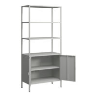 Aktenschrank Hailuoto 80x40x180cm Hellgrau