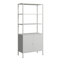 Aktenschrank Hailuoto 80x40x180cm Hellgrau