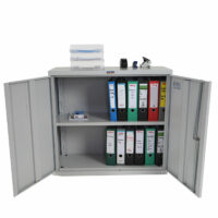 Aktenschrank Valberg 2 Türen 84x92x37cm ~ grau