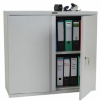 Aktenschrank Valberg 2 Türen 84x92x37cm ~ grau