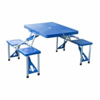Alu Campingtisch Picknick 4-Sitzer klappbar Blau