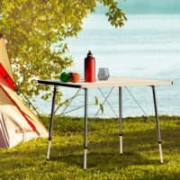 Alu Campingtisch klappbar + höhenverstellbar 80 cm x 60 cm