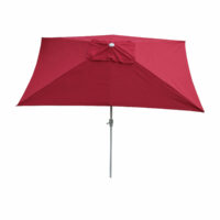Alu Sonnenschirm 2x3m rechteckig bordeaux
