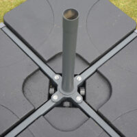 Alu-Sonnenschirm Meran Pro ohne Volant Ø 5m ~ creme