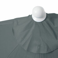 Alu-Sonnenschirm halbrund Parla 270cm anthrazit mit Ständer