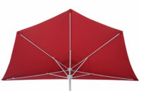Alu-Sonnenschirm halbrund Parla 270cm bordeaux mit Ständer