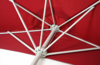Alu-Sonnenschirm halbrund Parla 270cm bordeaux mit Ständer