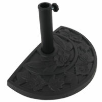 Alu-Sonnenschirm halbrund Parla 270cm bordeaux mit Ständer