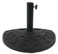 Alu-Sonnenschirm halbrund Parla ~ 270cm terrakotta mit Ständer