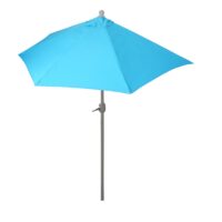 Alu-Sonnenschirm halbrund Parla 270cm türkis