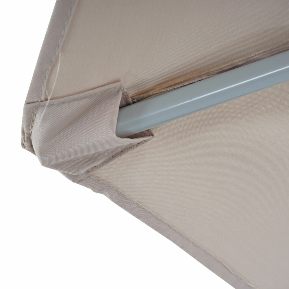 Alu-Sonnenschirm halbrund Parla ~ 300cm creme