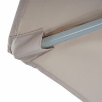 Alu-Sonnenschirm halbrund Parla ~ 300cm creme