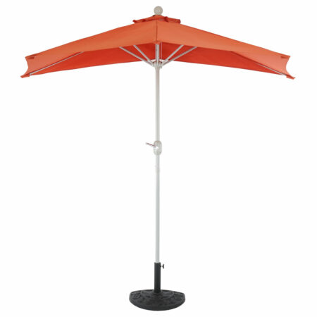 Alu-Sonnenschirm halbrund Parla ~ 300cm terrakotta