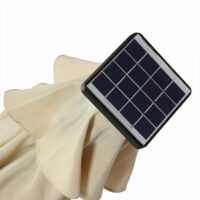 Alu Sonnenschirm mit Solar LED Beleuchtung Ø 270cm