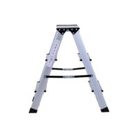 Alu Trittleiter 2 x 3 Stufen Leiter Rutschfest