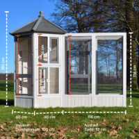 Anbau für Vogelvoliere Luise