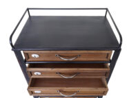 Apotheker-Schrank HWC Kommode Holz massiv 129x55x38cm