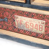 Apotheker-Schrank HWC Kommode Holz massiv 90x84x32cm