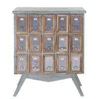 Apotheker-Schrank HWC  Kommode Holz massiv 94x73x32cm