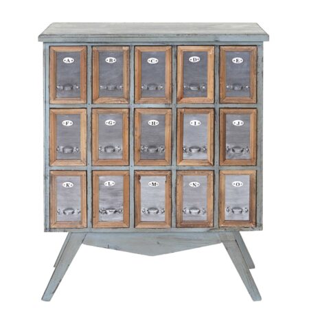 Apotheker-Schrank HWC  Kommode Holz massiv 94x73x32cm