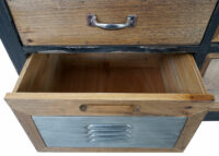 Apotheker-Schrank Kommode Holz massiv 100x110x32cm