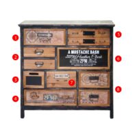 Apotheker-Schrank Kommode