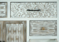 Apothekerkommode Apothekerschrank Shabby Chic 92x88x35cm weiss