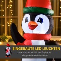 Aufblasbarer Pinguin 155cm beleuchtet