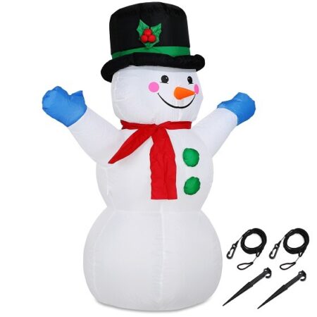 Aufblasbarer Schneemann 120cm beleuchtet