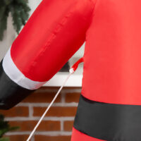 Aufblasbarer Weihnachtsmann 157cm mit Hund