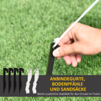 Aufblasbarer Weihnachtsmann 215cm  mit E-Gitarre