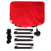 Aufblasbarer Weihnachtsmann Schlitten 240x155 cm beleuchtet XXL