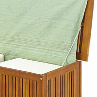 Auflagenbox Gartentruhe aus Akazienholz inkl. Innenplane