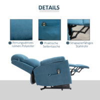 Aufstehsessel Fernsehsessel mit Aufstehhilfe Liegefunktion