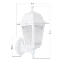 Aussenleuchte Huddersfield E27 Weiss