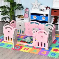 Baby Laufgitter Flexi Absperrgitter 162x84cm + Spielzeug