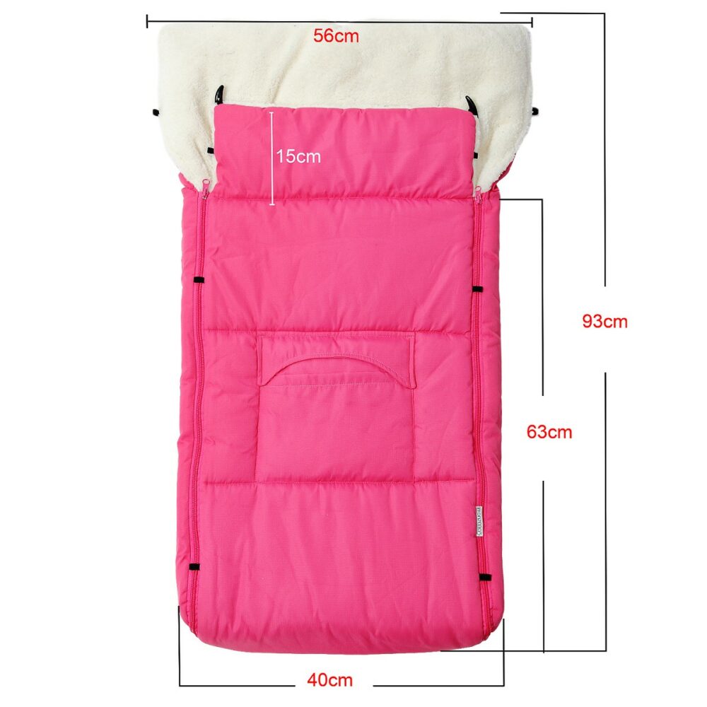 Babyfusssack Winterfusssack rosa- 90cm