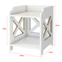 Badorganizer Struer 23x20x22cm Weiss