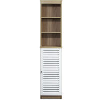 Badezimmerhochschrank mit 6 Regalfächern 34 x 26 x 170 cm