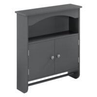 Badezimmerschrank Graz 61x53x15 cm MDF Dunkelgrau