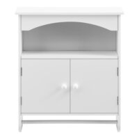 Badezimmerschrank Graz 61x53x15 cm mit Handtuchhalter Weiss MDF