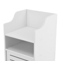 Badezimmerschrank Skara 72x32x32 cm Weiss Midischrank