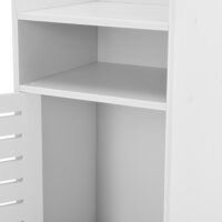 Badezimmerschrank Skara 72x32x32 cm Weiss Midischrank