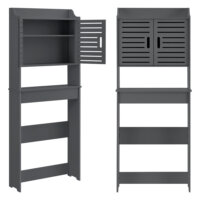 Badezimmerschrank Storfors 155x62x20 cm WPC Dunkelgrau