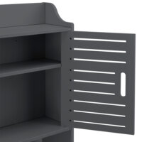 Badezimmerschrank Storfors 155x62x20 cm WPC Dunkelgrau