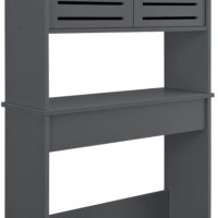 Badezimmerschrank Storfors 155x62x20 cm WPC Dunkelgrau