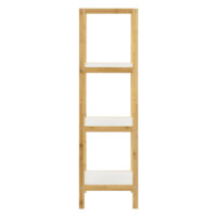 Badregal Balsfjord mit 4 Ablagen 33x34x110cm Bambus