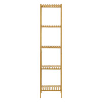 Badregal Lierne mit 5 Ablagen 33x33x140cm Bambus