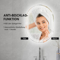 Badspiegel mit Beleuchtung 70x50cm mit Touch
