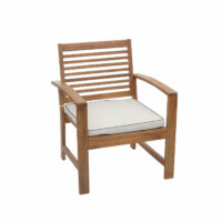 Balkon Sitzgarnitur Akazienholz massiv ~ mit Kissen